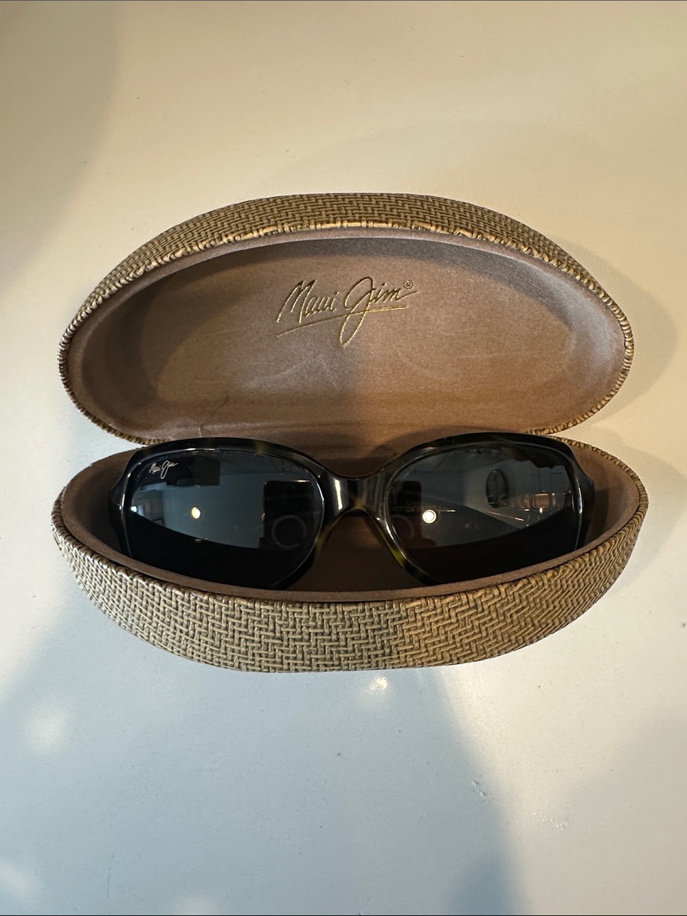 Maui Jim Women's Black Frame Sunglasses with Dark Gray Lenses